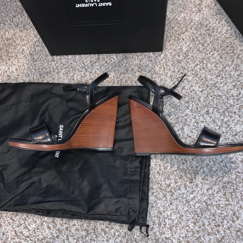 ‼️Saint Laurent Jane Wooden Wedge sandals - Picture 3 of 13